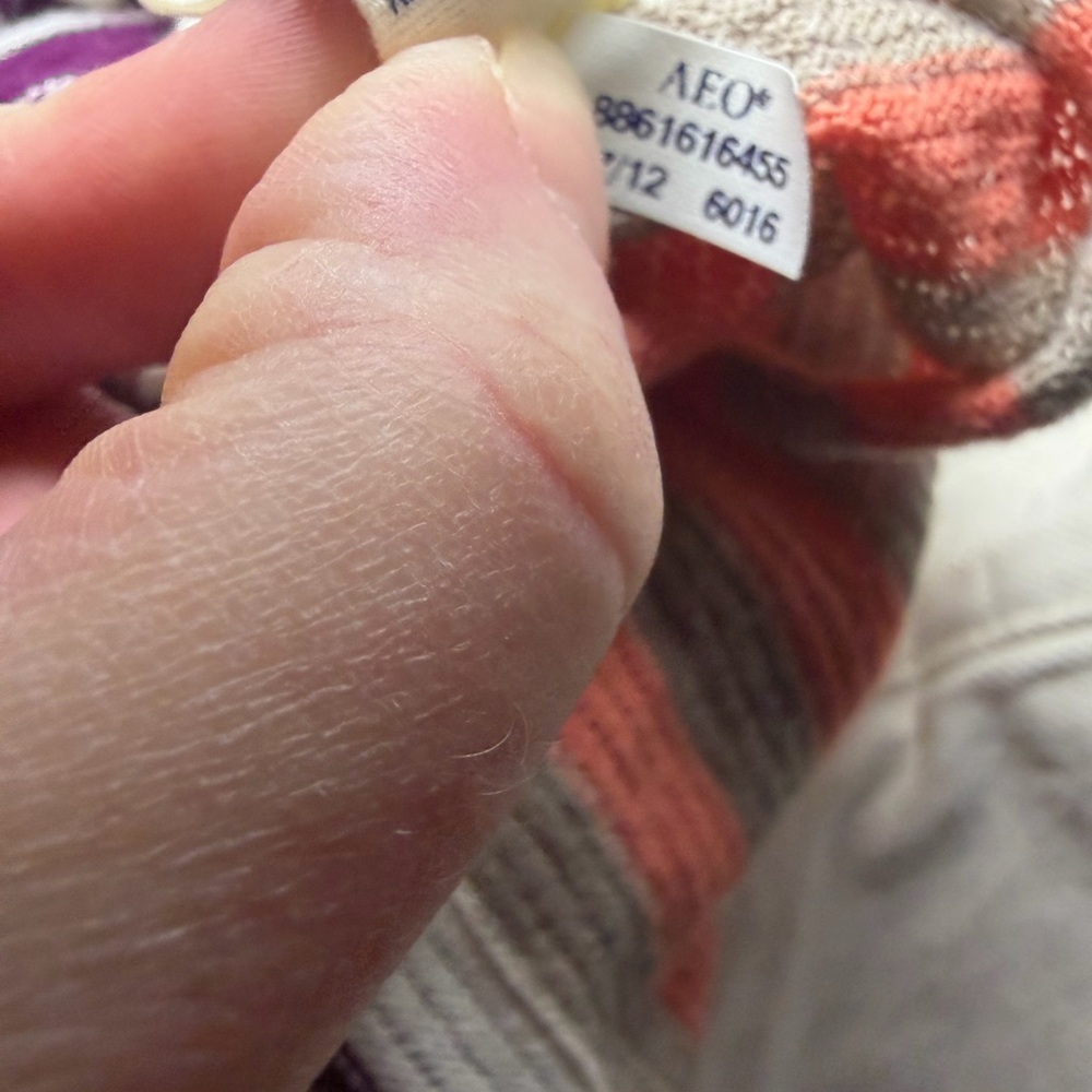 American Eagle Striped Multicolor Infinity Scarf - Picture 4 of 4